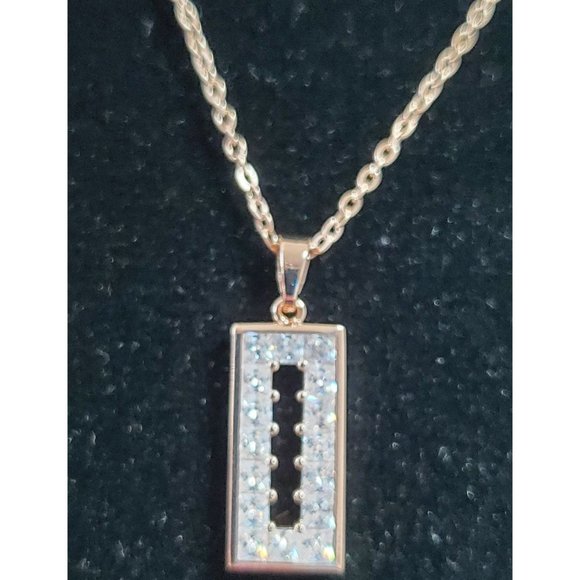 New!‎ CZ Rose Gold Necklace - Picture 4 of 5